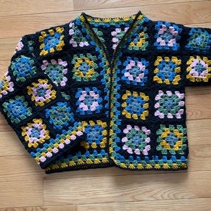 Hand made granny square sweater